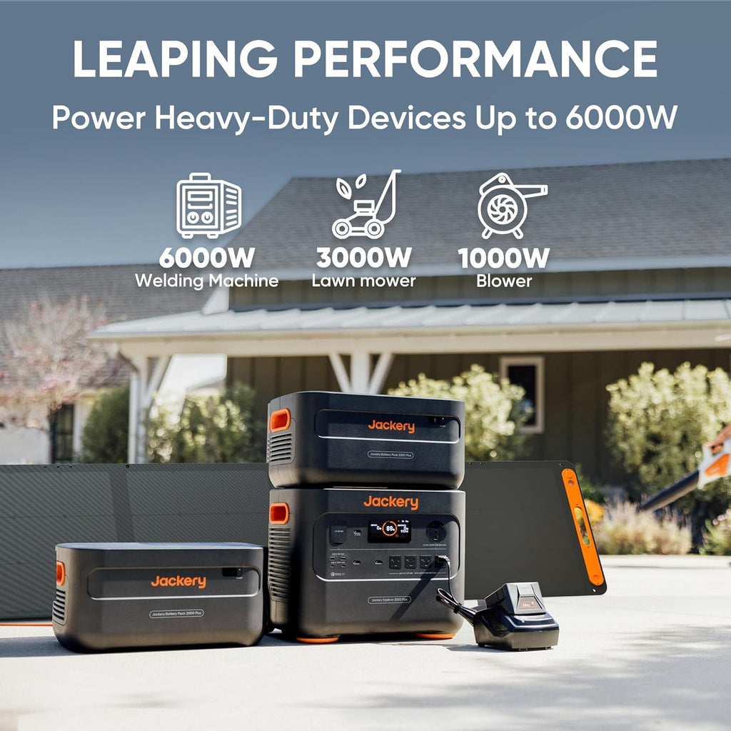Jackery Explorer 2000 Plus Portable Power Station, 2042Wh Solar Generator, Renewed F293438