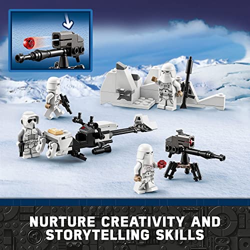 LEGO Star Wars Snowtrooper Battle Pack 75320 Building Toy with 4 Figures and Speeder Bike Y7649