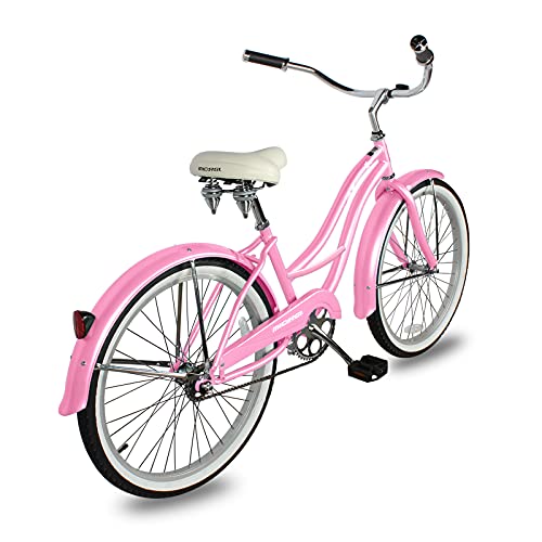 MICARGI 26 Inch Adult Cruiser Bicycle 7 Speeds Step-Through Steel Frame J7762