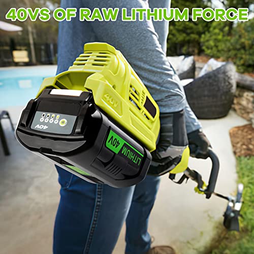 40V 6500mAh Lithium-ion Battery for Ryobi 40V Cordless Tools B102