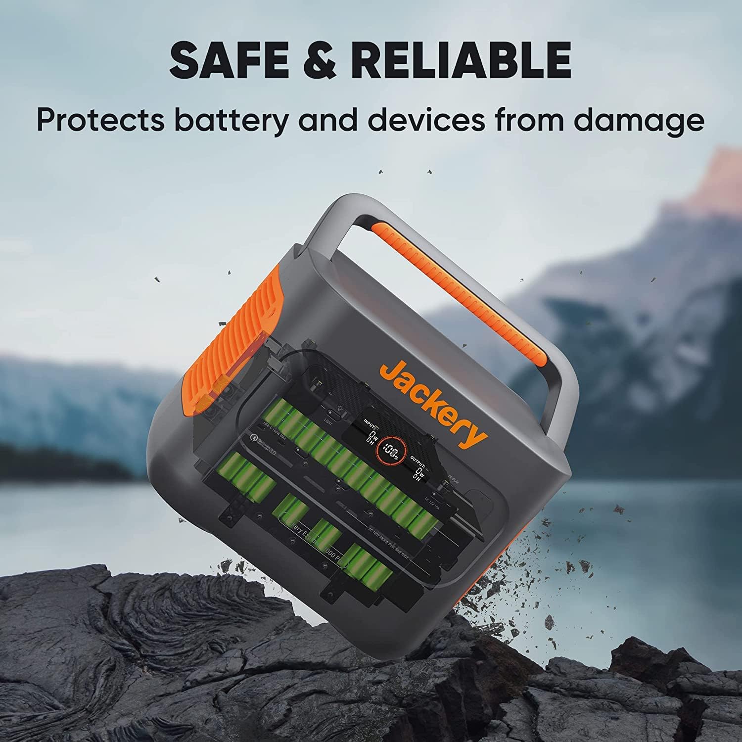 Jackery Explorer 2000 PRO Portable Power Station, 2160Wh, 2200W (Renewed) Z684