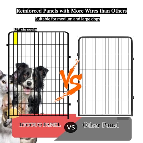 Dog Playpen Outdoor 36" High Heavy Duty for Medium/Large Dogs with Stakes V166