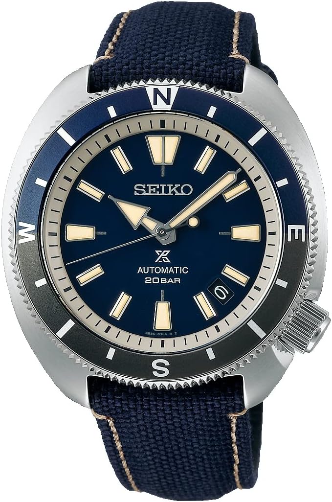 Seiko PROSPEX Nylon Band Analog Watch for Men Blue Dial SRPG15J1, Blue, Blue, Strap