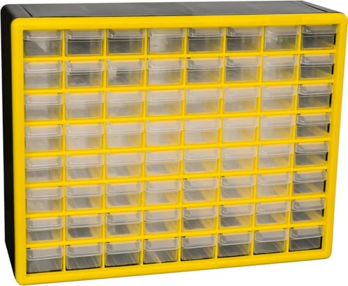 Akro-Mils 24-Drawer Plastic Storage Cabinet, Black I624065
