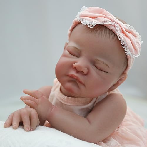 WOOROY Realistic Reborn Baby Doll 20 Inch Sleeping Girl Soft Weighted Body A2723