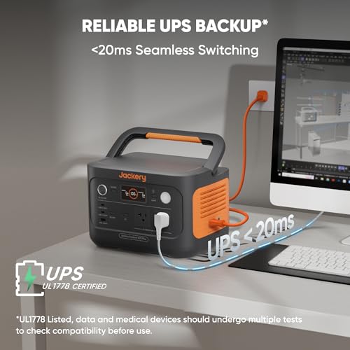 Jackery Explorer 600 Plus Portable Power Station 632Wh LiFePO4 Battery U101