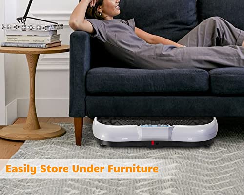 Vibration Plate Exercise Machine with Bluetooth Speaker, 450 lbs Capacity O459