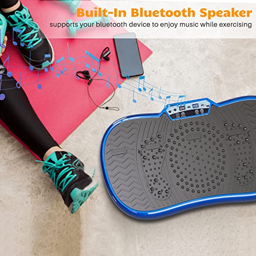 Vibration Plate Exercise Machine with Bluetooth Speaker, 450 lbs Capacity O459