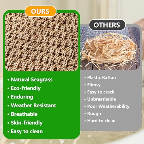 PrimeZone 90L Laundry Hamper with Lid, Foldable Natural Seagrass Basket with Removable Liner P139719