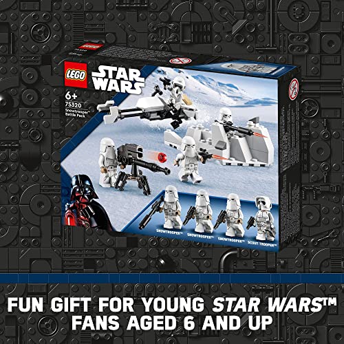 LEGO Star Wars Snowtrooper Battle Pack 75320 Building Toy with 4 Figures and Speeder Bike Y7649