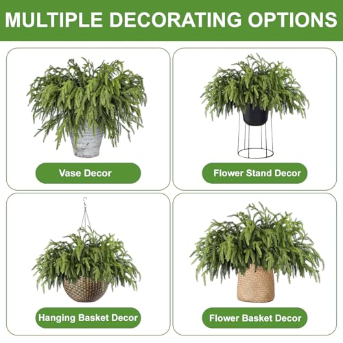 Artgar 12 Pcs Artificial Green Pine Branches 18 Inch Christmas Greenery V150008