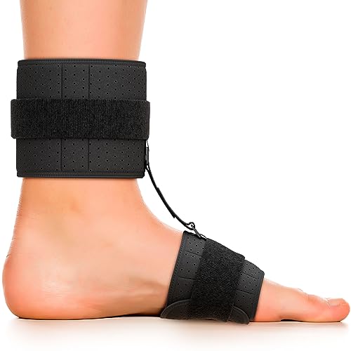 MARS WELLNESS Drop Foot Brace - AFO Splint for Foot Drop Relief and Support - Adjustable, Comfortable Foot Drop Brace Ankle Foot Orthosis - Small/Medium