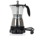 Cuban Coffee Maker, 6 Cup Electric Espresso Coffee Maker, 300ml Portable Cafeteras Electricas Modernas, Electric Moka Pot with Detachable Base & Overheat Protection, Coffee Gift for Home Travel