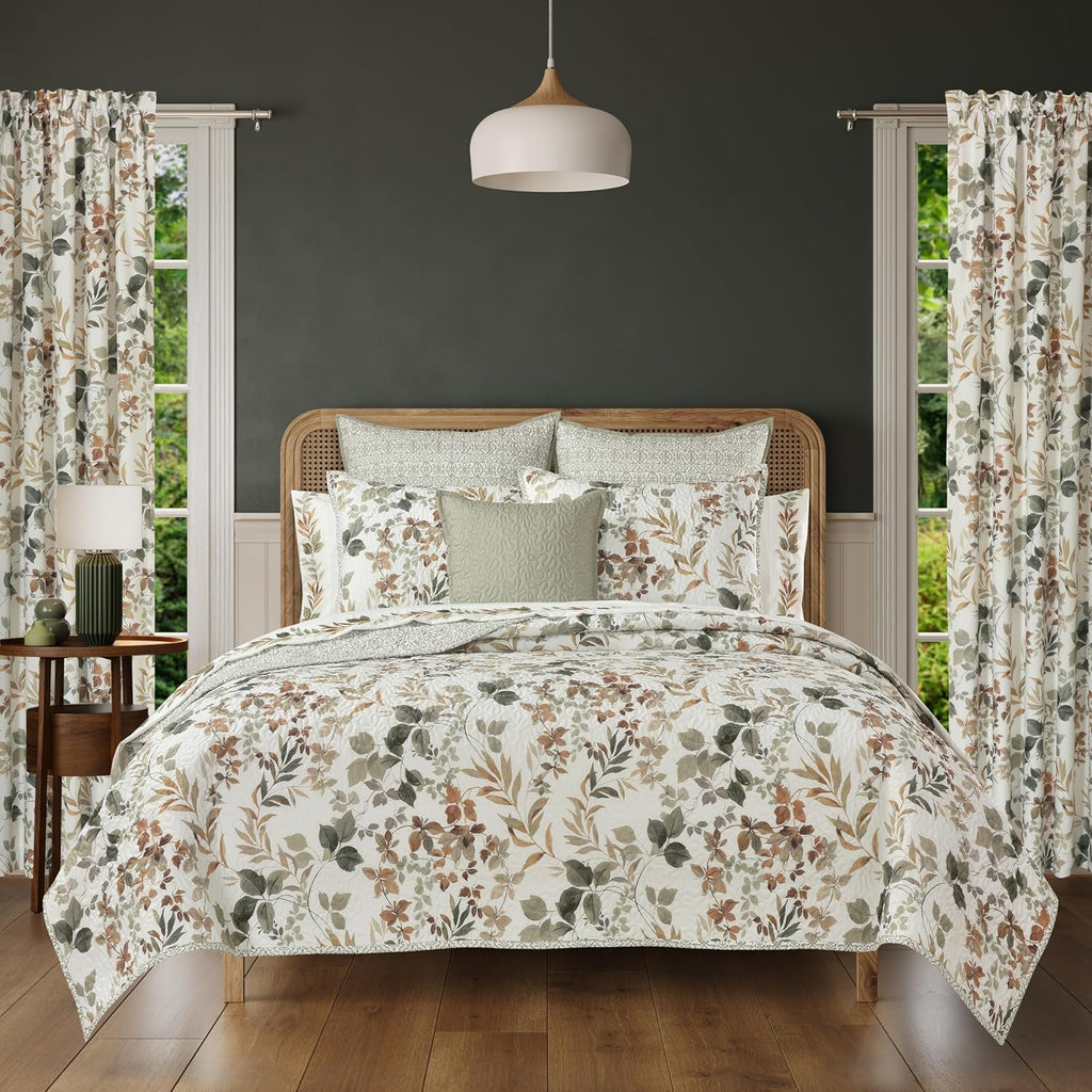 Royal Court Evergreen Quilt Set King - Cal King, Sage V5415