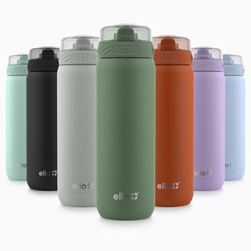 Ello Cooper 32oz Stainless Steel Water Bottle with Straw and Handle Q4598