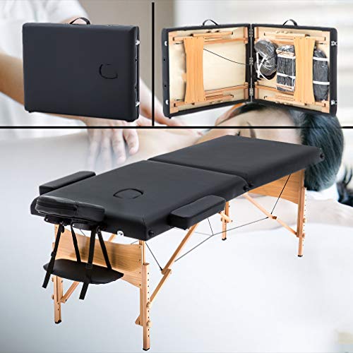 BestMassage Portable Massage Table 28 inch Folding Spa Bed with Bag X618857
