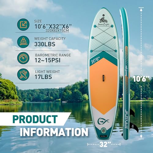 InnoExpo Inflatable Stand Up Paddle Board with Premium Accessories C20354