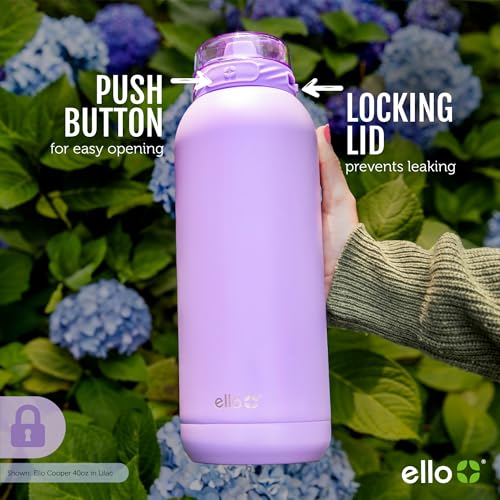 Ello Cooper 32oz Stainless Steel Water Bottle with Straw and Handle Q4598