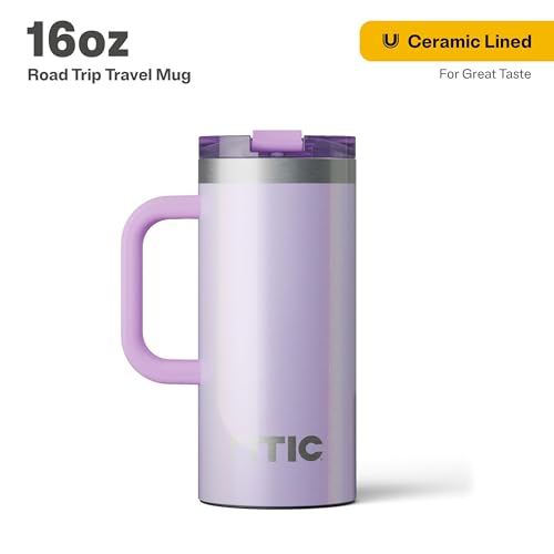 RTIC 20oz Road Trip Travel Mug with Lid and Handle, Insulated Stainless Steel P393441