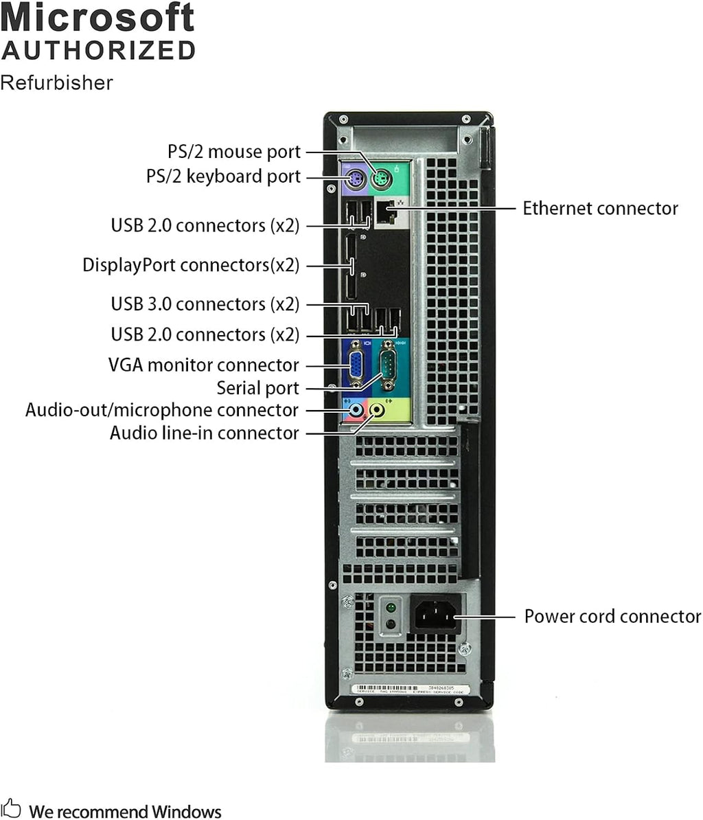 Dell Optiplex 9010 Business Desktop Computer, Intel Core i7, 16GB RAM, 1TB HDD, Windows 10 Pro (Renewed) L58567