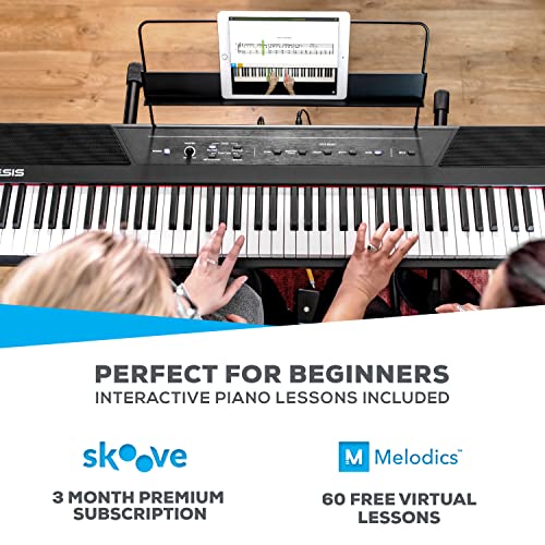 Alesis Recital 88 Key Digital Piano Keyboard with Semi Weighted Keys Q3138