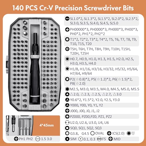 XOOL 82 in 1 Precision Screwdriver Set, Magnetic Electronics Repair Tool Kit M86517