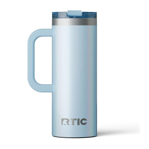 RTIC 20oz Road Trip Travel Mug with Lid and Handle, Insulated Stainless Steel P393441
