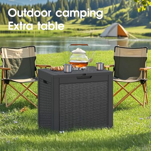 NUNU LAB 31 Gallon Outdoor Storage Box Waterproof Lockable Lid I8083