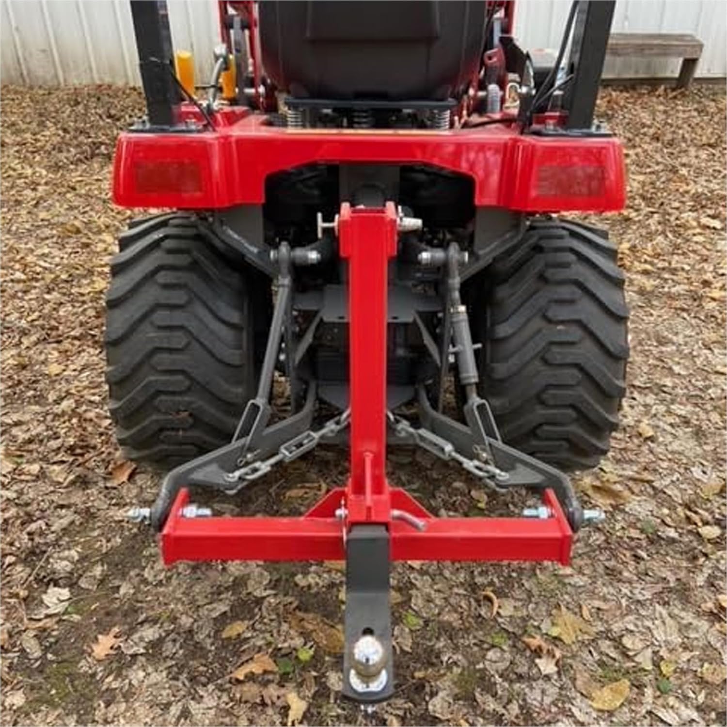 ECOTRIC 3 Point 2" Receiver Trailer Hitch Tractor Drawbar Adapter Red B72759