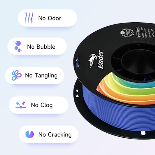 Creality PLA Plus Filament 1.75mm Rainbow Multicolor 1KG Spool O376011