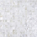 Peel and Stick Tile Backsplash 6PCS Mother of Pearl Shell Mosaic Stick on Decor for Kitchen Living Room Bathroom (Ivory White)