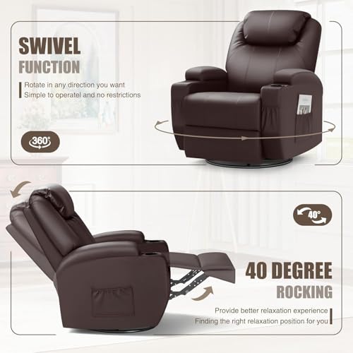 JUMMICO Power Lift Recliner Chair with Massage for Elderly PU Leather Black Y337