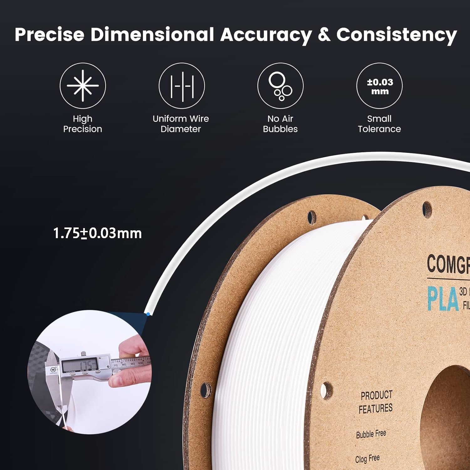 Comgrow Creality K1 3D Printer with Auto Leveling, PLA Filament Q294370