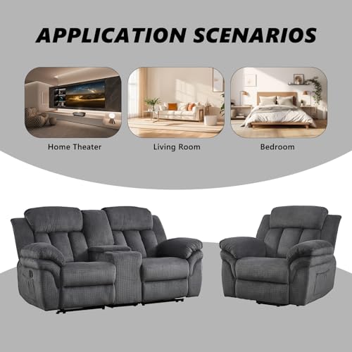 CANMOV 46" Wide Power Lift Recliner Chair for Elderly, with Massage and Heat, Light Brown K346927