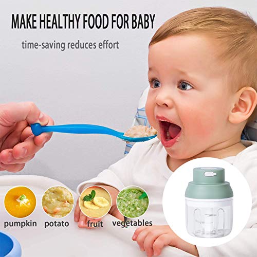 Electric Mini Food Chopper 250ML USB Charging Portable Garlic Chopper White C918713