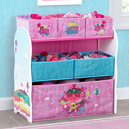 Delta Children 6 Bin Toy Storage Organizer, Disney Princess G9256
