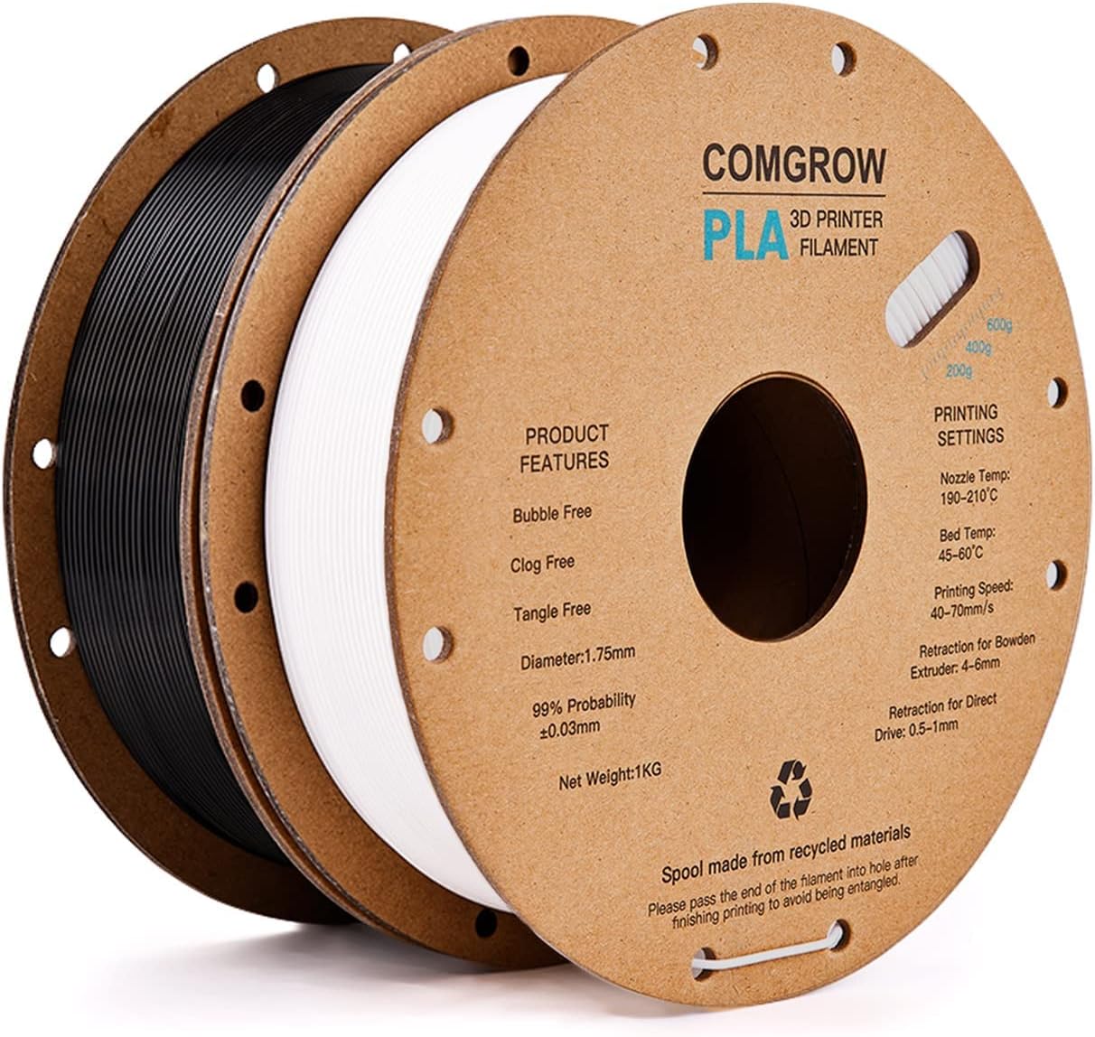Comgrow Creality K1 3D Printer with Auto Leveling, PLA Filament Q294370