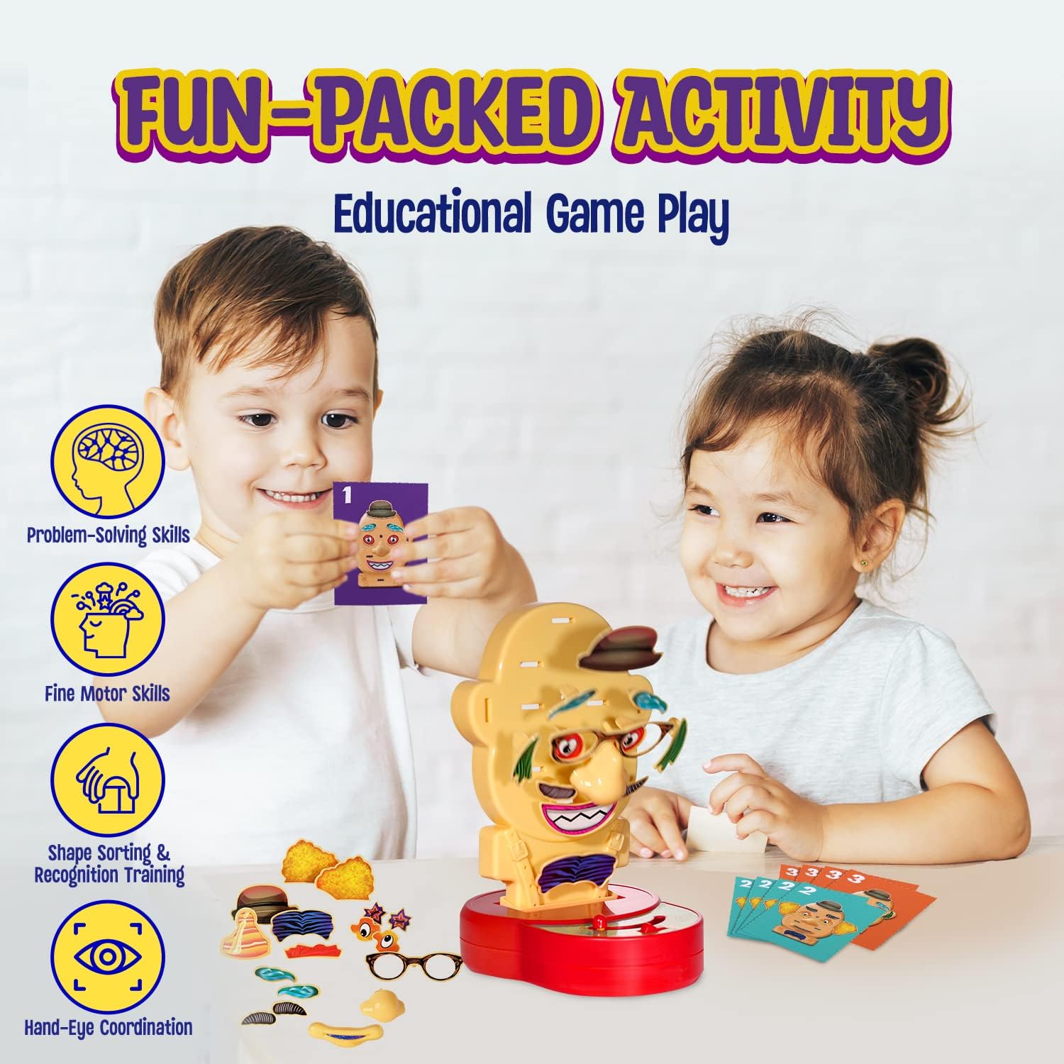 Funny Face Pop Up Game for Kids Ages 4-8, Family Board Game B26863