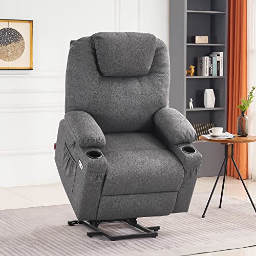 MCombo Small Power Lift Recliner Chair for Elderly with Heat and Massage, USB & Type C Ports J262