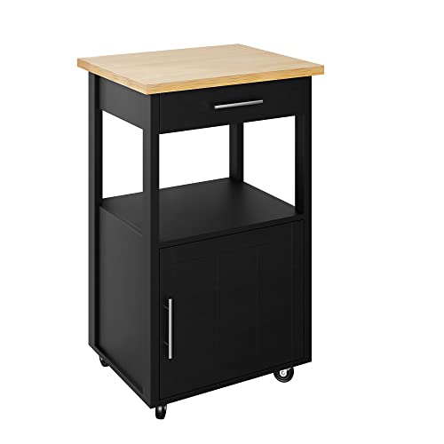 Shintenchi Kitchen Island Cart with Storage on Wheels, White V99091