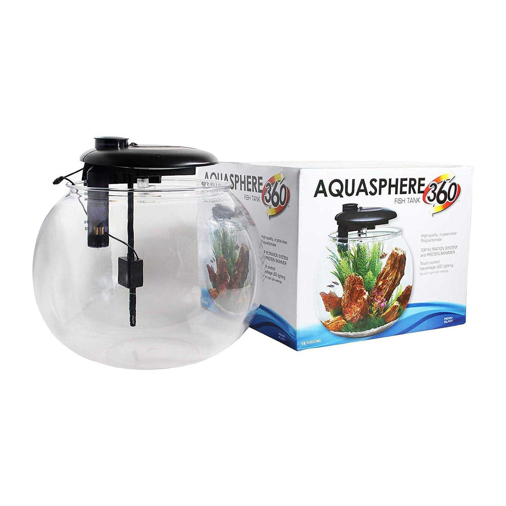 Penn-Plax Aquasphere 360 Polycarbonate Bowl Aquarium 14 Gallon J74358
