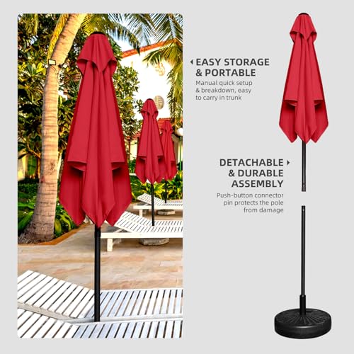 4.9 ft Patio Umbrella with UV Protection & Waterproof S76524