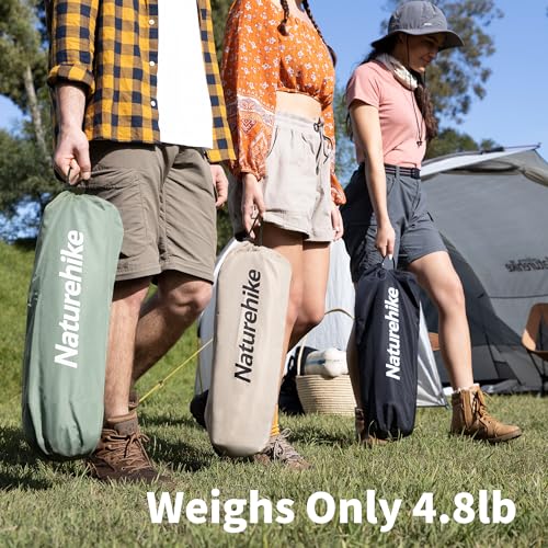 Naturehike GreenWild Ultralight Folding Camping Cot, Portable Bed for Adults, Black E2550