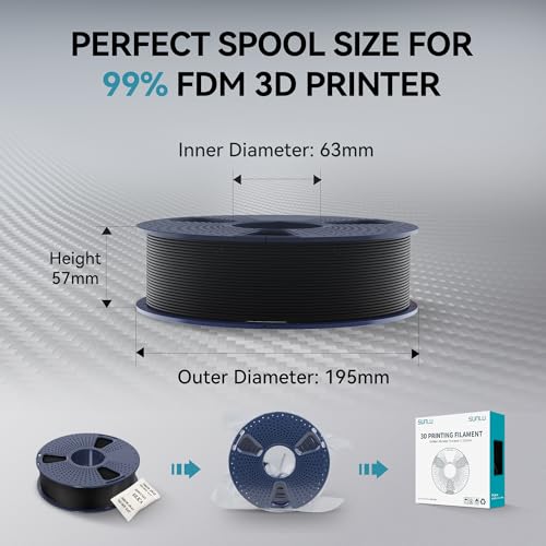 SUNLU 3D Printer Filament Bundle Multicolor PETG 1.75mm, 8 Pack, 2kg Total V41641