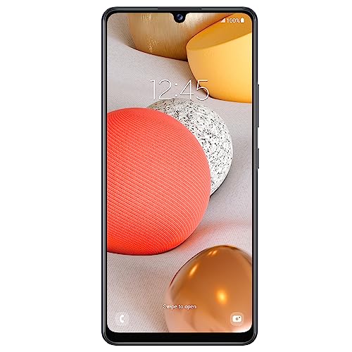 TracFone Samsung Galaxy A42 5G Locked 128GB 5000mAh Battery 48MP Main Camera 6.6-in. HD+ Super AMOLED Infinity-U Display Black