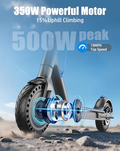 Electric Scooter for Adults, 500W Motor, 19MPH, Foldable Commuter Q352