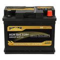 Weize Platinum AGM Battery BCI Group 24F Automotive Battery, 120RC, 710CCA, 36 Months Warranty