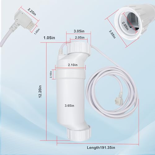 Salt Cell Pool Chlorine Generator Replacement for Swimming Pools up to 15,000 Gallons O555