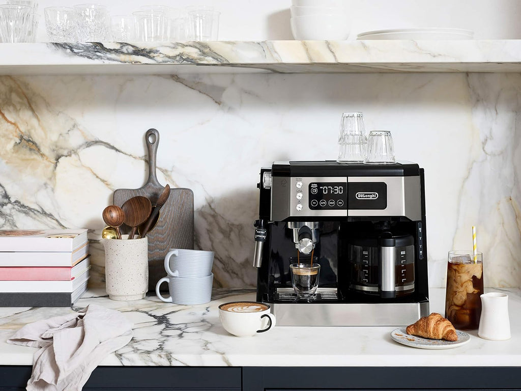 De'Longhi All-in-One Coffee Maker & Espresso Machine with Milk Frother, 10-Cup, COM532M (Renewed) C75675