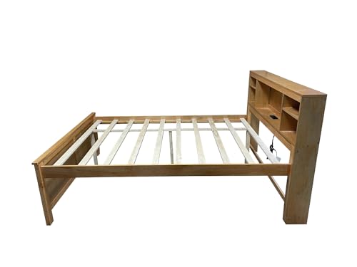 Queen Size Murphy Bed with Desk & Charging Station, White K505073